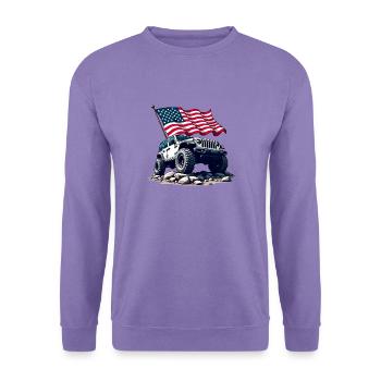 Amerikanischer Offroad-Motor - Unisex Pullover - Lavendel - Vorne