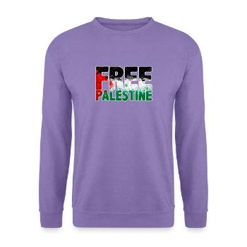 Freies Palästina - Unisex Pullover - Lavendel - Vorne