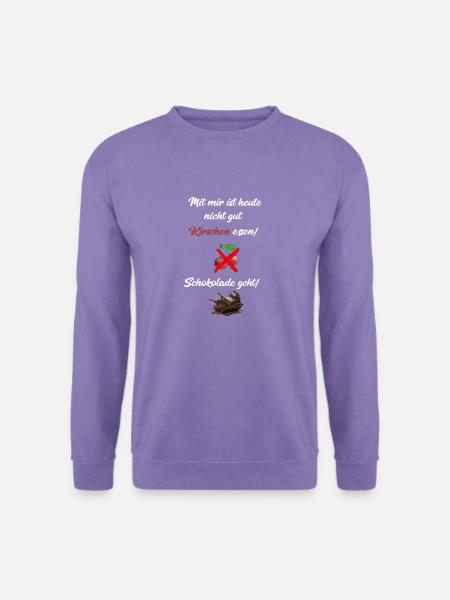 Mit mir ist heute nicht gut Kirschen essen! - Unisex Pullover - Lavendel