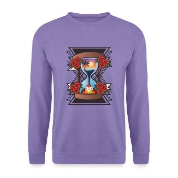 Schicksalhafte Sanduhr Rosenkranz - Unisex Pullover - Lavendel - Vorne