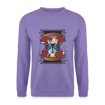 Schicksalhafte Sanduhr Rosenkranz - Unisex Pullover - Lavendel - Vorne