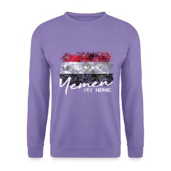 Yemen Jemen - Unisex Pullover - Lavendel - Vorne