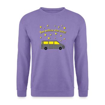 one million star hotel - Unisex Pullover - Lavendel - Vorne