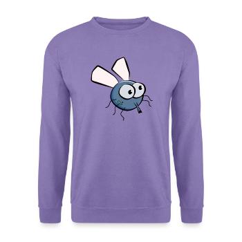 Fliege - Unisex Pullover - Lavendel - Vorne