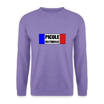 Picole Nationale - Sweat-shirt Unisexe - lavande - Devant
