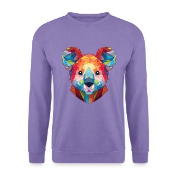 Koala buntes Aquarell Tier Haustier Illustration - Unisex Pullover - Lavendel - Vorne