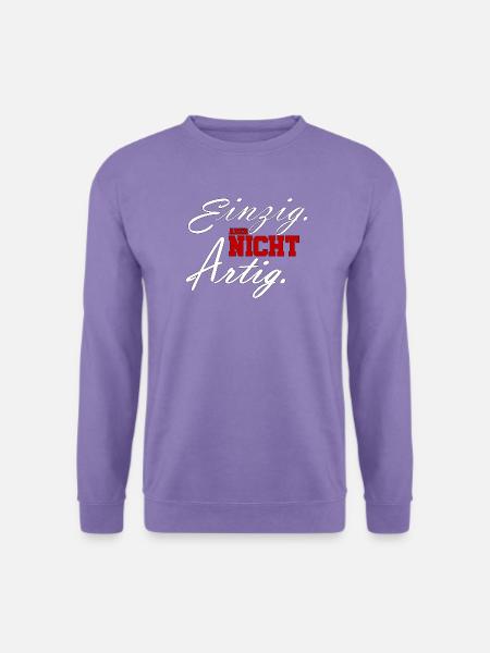 einzig aber nicht artig - Unisex Pullover - Lavendel