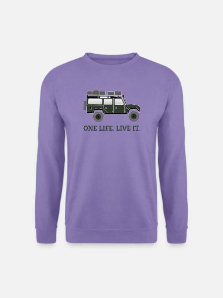 Dachzelt Offroad 4x4 Reisefahrzeug T-Shirt - Unisex Pullover - Lavendel