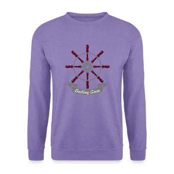 Steuerrad 3-farbig - Unisex Pullover - Lavendel - Vorne