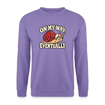 Schließlich Racing Snail - Unisex Pullover - Lavendel - Vorne