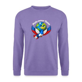 Frieden für alle – Frankreich - Unisex Pullover - Lavendel - Vorne