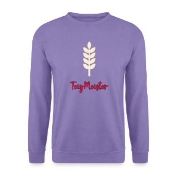 TeigMeister Brotlogo - Unisex Pullover - Lavendel - Vorne