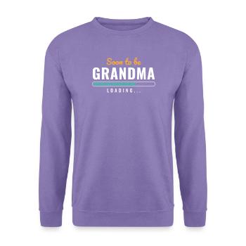 Ankündigung zur baldigen Großmutter-Ladeankündigung - Unisex Pullover - Lavendel - Vorne
