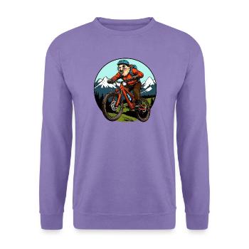 Bike Murmeltier - Unisex Pullover - Lavendel - Vorne