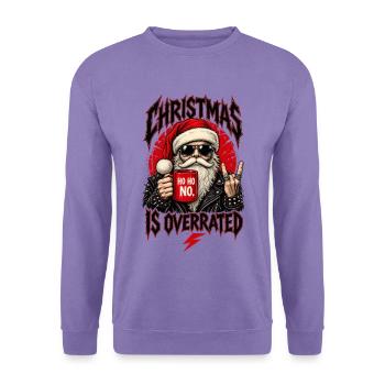 Rebel Christmas ist überbewertet - Unisex Pullover - Lavendel - Vorne