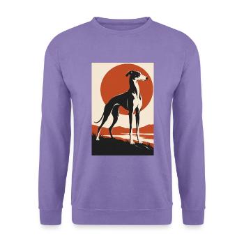 Lurcher - Unisex Pullover - Lavendel - Vorne
