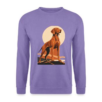 Vizsla - Unisex Pullover - Lavendel - Vorne