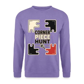CORNER PIECE HUNT - Unisex Pullover - Lavendel - Vorne