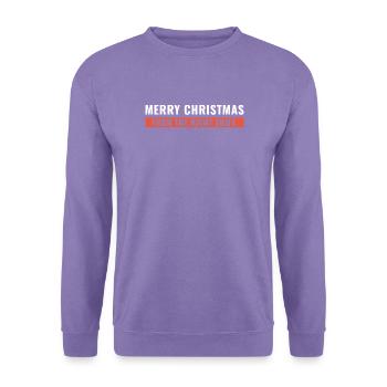 Frohe Weihnachten aus der Nachtschicht - Unisex Pullover - Lavendel - Vorne