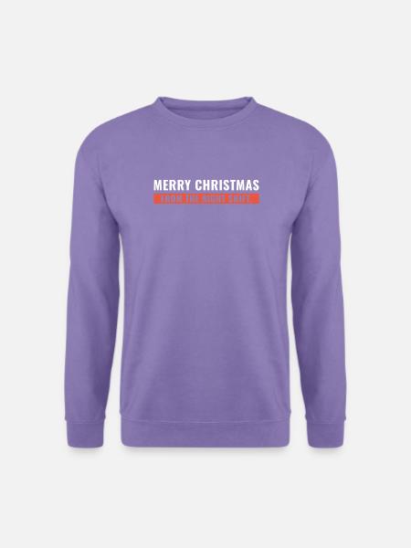 Frohe Weihnachten aus der Nachtschicht - Unisex Pullover - Lavendel