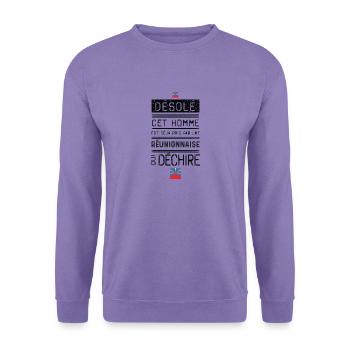 Tut mir leid, dass dieser Mann schon mit einer Besprechung beschäftigt ist... - Unisex Pullover - Lavendel - Vorne