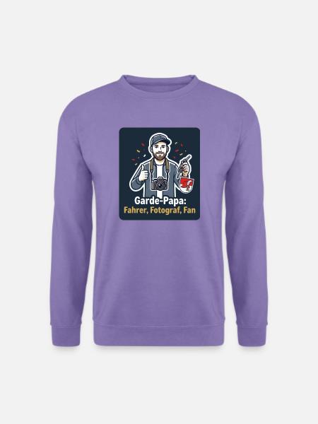 Garde-Papa – Fahrer, Fotograf, Fan - Unisex Pullover - Lavendel