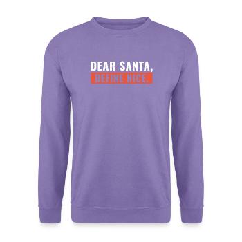 Lieber Weihnachtsmann Define Nice - Unisex Pullover - Lavendel - Vorne