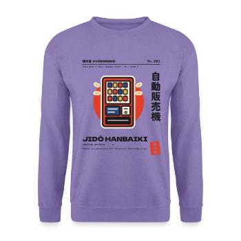 Japanischer Getränkeautomat Jidohanbaiki - Unisex Pullover - Lavendel - Vorne