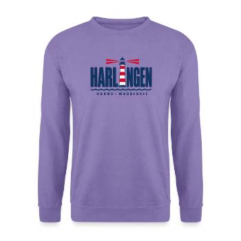 Harlingen Harns Friesland Leuchtturm Waddensee - Unisex Pullover - Lavendel - Vorne