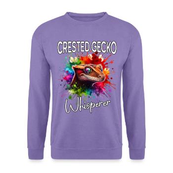 Kronengecko Flüsterer - Unisex Pullover - Lavendel - Vorne