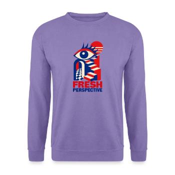 Frische Perspektive Augenstufen - Unisex Pullover - Lavendel - Vorne