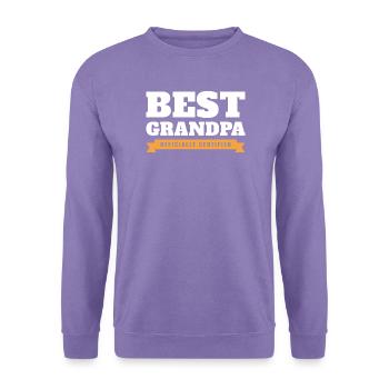 Bester Opa offiziell zertifiziert - Unisex Pullover - Lavendel - Vorne