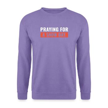 Beten für einen Schneetag - Unisex Pullover - Lavendel - Vorne