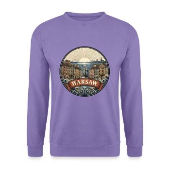 Warschauer Polen Reiseabzeichen Altstadtsouvenir - Unisex Pullover - Lavendel - Vorne