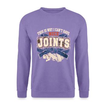 Brazilian Jiu Jitsu BJJ I Cant Have Nice Joints - Unisex Pullover - Lavendel - Vorne