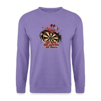 Dartspruch Rest Geworfen - Unisex Pullover - Lavendel - Vorne