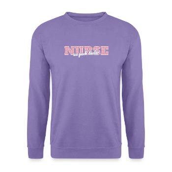 Cold Pack Dealer Schul-Krankenschwester-Gesundheitsbüro - Unisex Pullover - Lavendel - Vorne