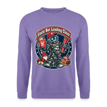 Christmas Roboter-Onkel lädt Feststimmung - Unisex Pullover - Lavendel - Vorne