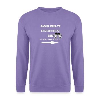 Betrunkene Freundinnen - Unisex Pullover - Lavendel - Vorne