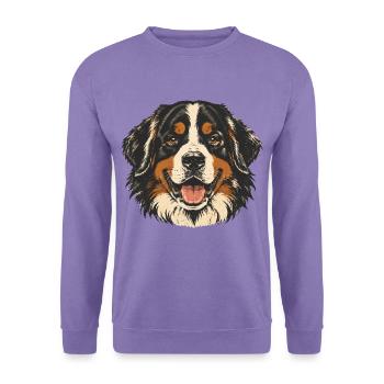 Alter-Berner Sennenhund - Unisex Pullover - Lavendel - Vorne