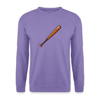 Baseballschläger - Unisex Pullover - Lavendel - Vorne