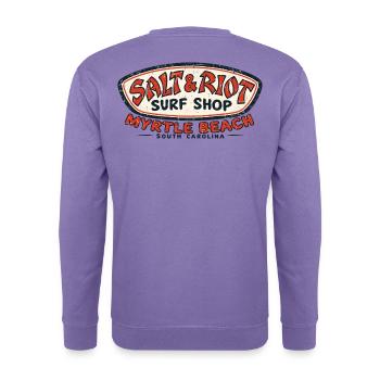 Salt & Riot Surf Shop Myrtle Beach - Unisex Pullover - Lavendel - Hinten