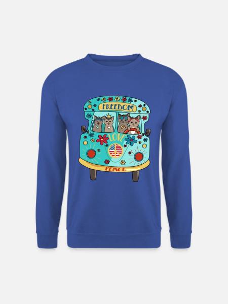 Camper Camping Bus - Unisex Pullover - Royalblau