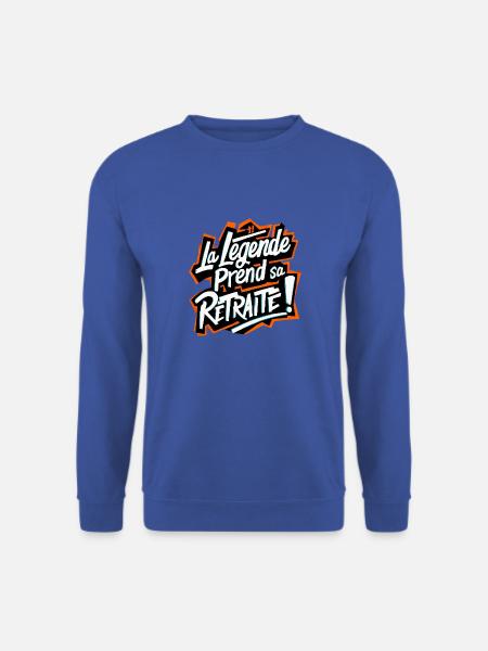 La Légende Prend Sa Retraite - Sweat-shirt Unisexe - bleu royal