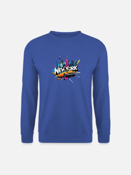 New York - Unisex Pullover - Royalblau