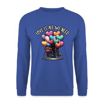 Songtexte Musikliebhaber Songwriter Musikfestival - Unisex Pullover - Royalblau - Vorne - Alina (178cm) & Michal (187cm)