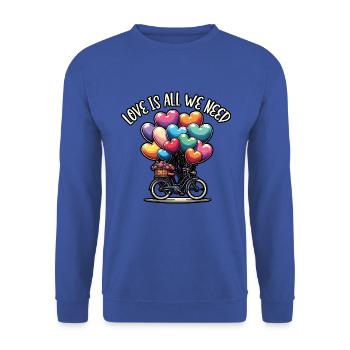 Songtexte Musikliebhaber Songwriter Musikfestival - Unisex Pullover - Royalblau - Vorne - Alina (178cm) & Michal (187cm)