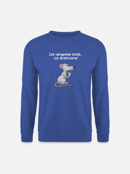 Ich vergesse nicht, ich archiviere - Unisex Pullover - Royalblau