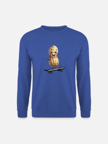 Erdnuss Erdnüsse Skater skaten Skateboard Kinder - Unisex Pullover - Royalblau