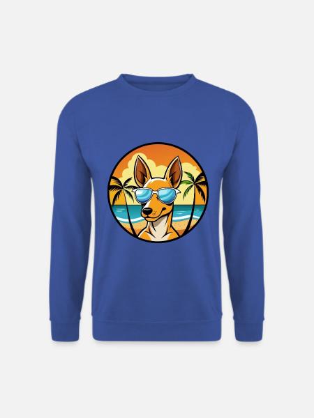 Podenco Ibizenco Hunderasse Cartoon Sonnenbrille Strand - Unisex Pullover - Royalblau